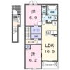 クロスサイド アパートメントⅠの間取り画像
