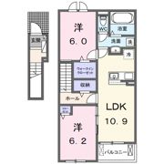 クロスサイド アパートメントⅠの間取り画像