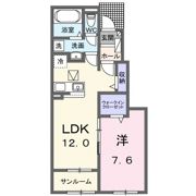 仮）けやき平1丁目アパート Ⅱの間取り画像