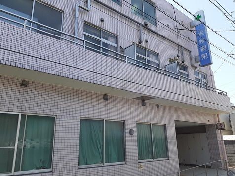 近くの本牧病院まで350m（徒歩5分）