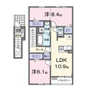 アンジュ ワンの間取り画像