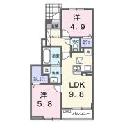 ポノ Aの間取り画像