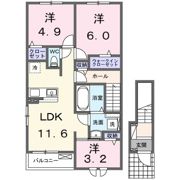 西5丁目アパート（028114301）の間取り画像