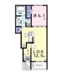 （仮）三直アパート1の間取り画像