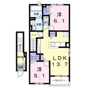 アドヴァンス立石の間取り画像