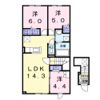 ソレイユ グラス Aの間取り画像