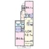 サニー ウエストの間取り画像