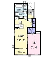 アムールⅡの間取り画像