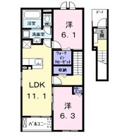 アムールⅡの間取り画像
