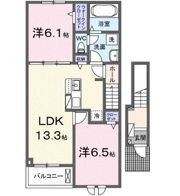 クラール パプリカDの間取り画像