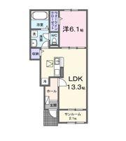 クレール九番館の間取り画像