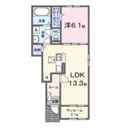 クレール九番館の間取り画像