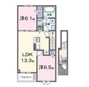 クレール九番館の間取り画像