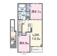 クレール九番館の間取り画像