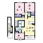 ユウスゲの間取り画像