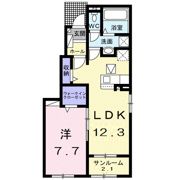 クーロンヌⅠの間取り画像