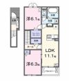 サンデヴォーテⅠの間取り画像