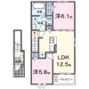 グリーン フラット Aの間取り画像