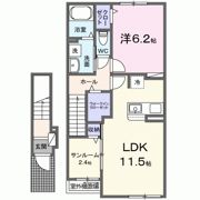 グリーン フラット Bの間取り画像