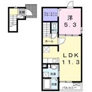 海田町三迫アパートAの間取り画像
