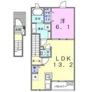 ミモザAの間取り画像