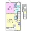 ミモザAの間取り画像