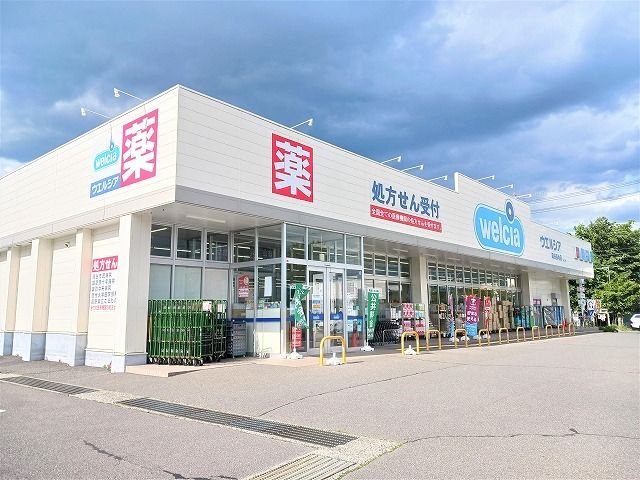 近くのドラッグストアまで1,090m（徒歩14分）