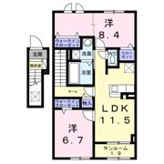 スリージェメゾン Ⅱの間取り画像