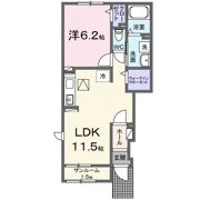 エアリー若松Ⅳの間取り画像
