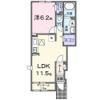 エアリー若松Ⅳの間取り画像