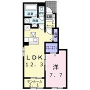 レスポワール Aの間取り画像