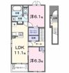 仮）古ケ崎2丁目アパートAの間取り画像