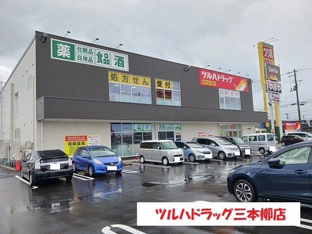 近くのツルハドラッグ三本柳店まで1,300m(徒歩17分)