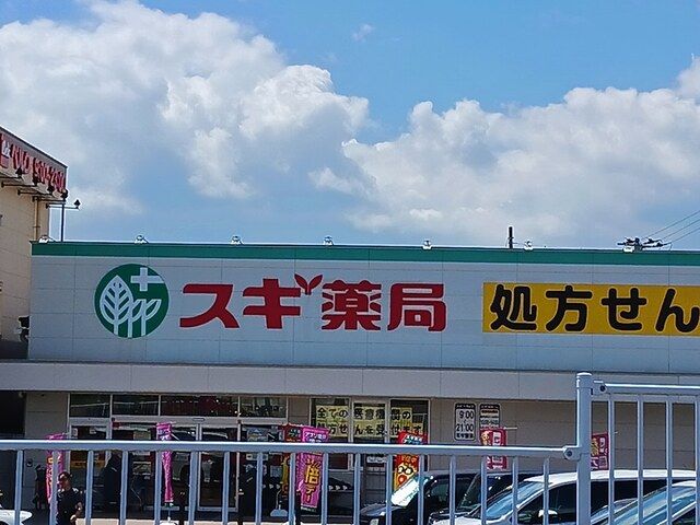近くのスギドラッグまで611m（徒歩8分）