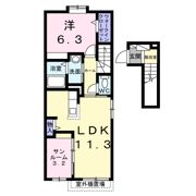 シエラブルーKの間取り画像