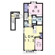 シエラブルーKの間取り画像