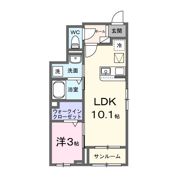 デンベシオツⅡの間取り画像