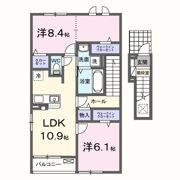 クラール倉治Cの間取り画像