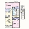クラール倉治Cの間取り画像