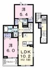 フェリス ソレアードⅢの間取り画像