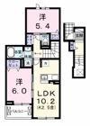 フェリス ソレアードⅢの間取り画像