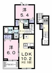 フェリス ソレアードⅢの間取り画像