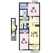 下三條アパート（028226901）の間取り画像