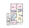 （仮）井手町多賀アパートの間取り画像
