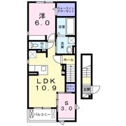 ラ ペ フランⅡの間取り画像