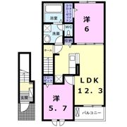 ベルファミーユDの間取り画像