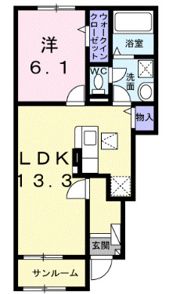 東与賀町下古賀アパート（028235302）の間取り画像