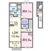 ライツ・レーベン見附Bの間取り画像
