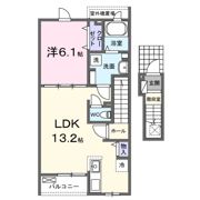 ニューライズ セキネ Ⅱの間取り画像