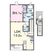 ニューライズ セキネ Ⅱの間取り画像